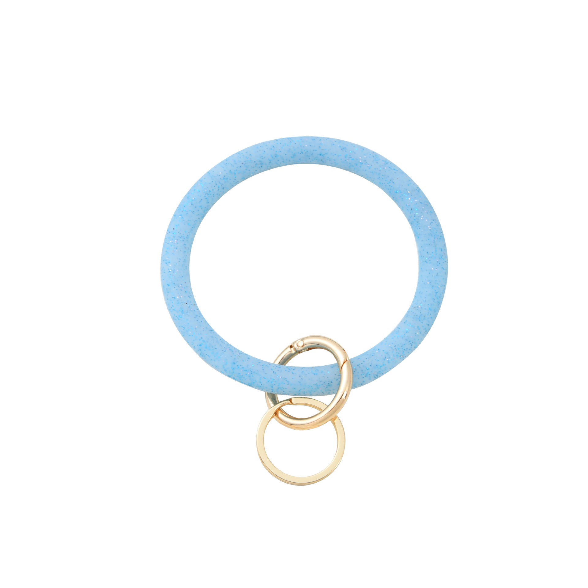 Venta al por mayor Llavero De Pulsera De Brillo De Silicona